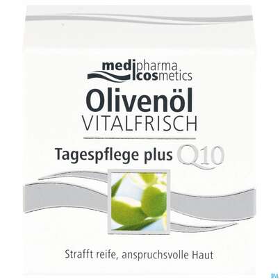 Sie sehen eine Packung Oliven Oel Dr.theiss Vitalfrisch Tagespflege 50ml, Produktbild: 01 Oliven Oel Dr.theiss Vitalfrisch Tagespflege 50ml, A-Nr.: 3090699 - 01