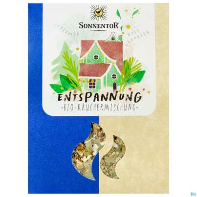 Sie sehen eine Packung Sonnentor Raeuchermischung Entspannung 00687 25g, Produktbild: 01 Sonnentor Raeuchermischung Entspannung 00687 25g, A-Nr.: 5636286 - 01