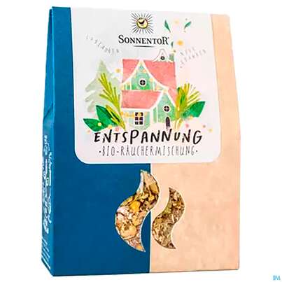 Sie sehen eine Packung Sonnentor Raeuchermischung Entspannung 00687 25g, Produktbild: 03 Sonnentor Raeuchermischung Entspannung 00687 25g, A-Nr.: 5636286 - 03