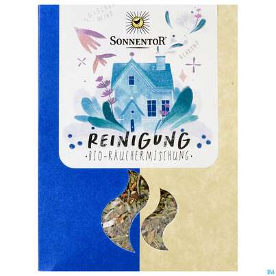 Sie sehen eine Packung Sonnentor Raeuchermischung Reinigung 00686 20g, Produktbild: 01 Sonnentor Raeuchermischung Reinigung 00686 20g, A-Nr.: 5636300 - 01