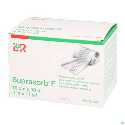 Sie sehen eine Packung Wundverband Suprasorb Unsteril F Folien 10mx 10cm 1st, Produktbild: 02 Wundverband Suprasorb Unsteril F Folien 10mx 10cm 1st, A-Nr.: 2630283 - 02