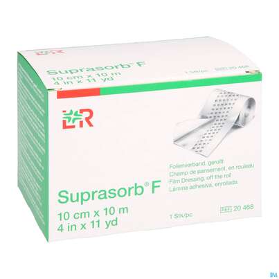 Sie sehen eine Packung Wundverband Suprasorb Unsteril F Folien 10mx 10cm 1st, Produktbild: 03 Wundverband Suprasorb Unsteril F Folien 10mx 10cm 1st, A-Nr.: 2630283 - 03