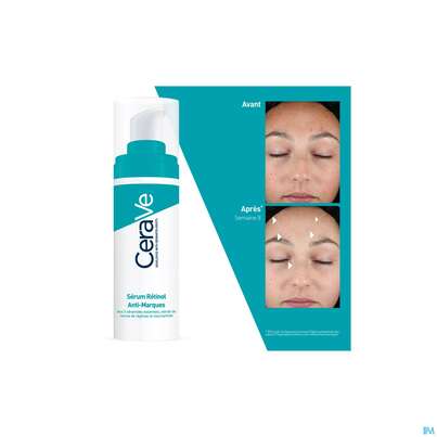 Sie sehen eine Packung Cerave Hautbilderneuerndes Retinol Serum 30ml, Produktbild: 08 Cerave Hautbilderneuerndes Retinol Serum 30ml, A-Nr.: 5672968 - 08