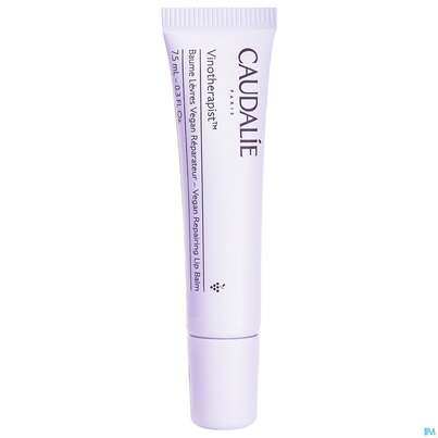 Sie sehen eine Packung Caudalie Veganer Reparierender Lippenbalsam 7,5ml, Produktbild: 03 Caudalie Veganer Reparierender Lippenbalsam 7,5ml, A-Nr.: 5715637 - 03