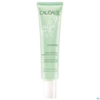 Sie sehen eine Packung Caudalie Vinopure Fluid Mattierend 40ml, Produktbild: 01 Caudalie Vinopure Fluid Mattierend 40ml, A-Nr.: 4888040 - 01