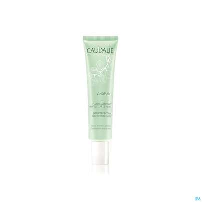 Sie sehen eine Packung Caudalie Vinopure Fluid Mattierend 40ml, Produktbild: 03 Caudalie Vinopure Fluid Mattierend 40ml, A-Nr.: 4888040 - 03