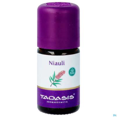 Sie sehen eine Packung Aetherische Oele Taoasis Bio Niauli 5ml, Produktbild: 01 Aetherische Oele Taoasis Bio Niauli 5ml, A-Nr.: 4558271 - 01