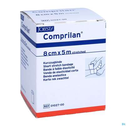 Sie sehen eine Packung Elastische Binden Comprilan Textilelast.kurzzugbinde 5mx 8cm Nr 0102700 1st, Produktbild: 05 Elastische Binden Comprilan Textilelast.kurzzugbinde 5mx 8cm Nr 0102700 1st, A-Nr.: 0921622 - 05