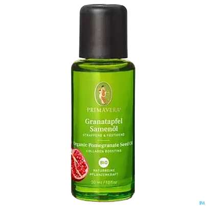 Sie sehen eine Packung Primavera Bio-pflegeoel Granatapfelsamen 30ml, Produktbild: 02 Primavera Bio-pflegeoel Granatapfelsamen 30ml, A-Nr.: 3161413 - 02