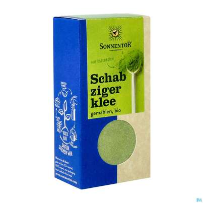 Sie sehen eine Packung Sonnentor Bio Schabzigklee Gemahlen 00341 40g, Produktbild: 02 Sonnentor Bio Schabzigklee Gemahlen 00341 40g, A-Nr.: 3740507 - 02