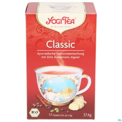 Sie sehen eine Packung Yogi Tea Bio Classic 37,4g 17st, Produktbild: 01 Yogi Tea Bio Classic 37,4g 17st, A-Nr.: 5749760 - 01