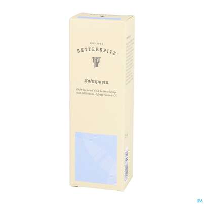Sie sehen eine Packung Zahnpaste Retterspitz 75ml, Produktbild: 02 Zahnpaste Retterspitz 75ml, A-Nr.: 3996916 - 02