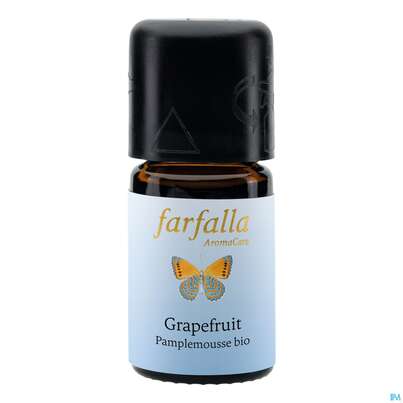 Sie sehen eine Packung Aetherische Oele Farfalla/bio Grapefruit 5ml, Produktbild: 01 Aetherische Oele Farfalla/bio Grapefruit 5ml, A-Nr.: 4908481 - 01
