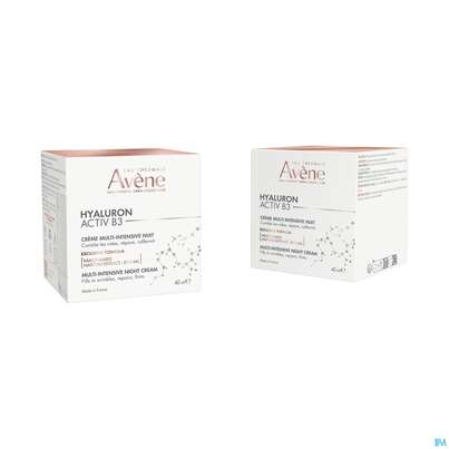 Sie sehen eine Packung Avene Hyaluron Activ B3 Nachtcreme 40ml, Produktbild: 04 Avene Hyaluron Activ B3 Nachtcreme 40ml, A-Nr.: 5693261 - 04