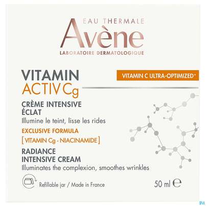 Sie sehen eine Packung Avene Vitamin Activ Cg Intensiv-creme 50ml, Produktbild: 01 Avene Vitamin Activ Cg Intensiv-creme 50ml, A-Nr.: 5826443 - 01