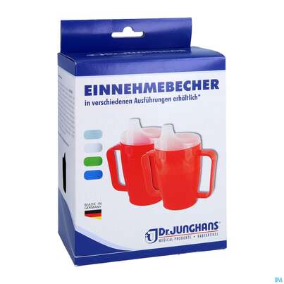 Sie sehen eine Packung Trinkbecher -healthcare24/set 250ml +2deckel 4+12mm 2 Griff Weiss Ju 29 1st, Produktbild: 03 Trinkbecher -healthcare24/set 250ml +2deckel 4+12mm 2 Griff Weiss Ju 29 1st, A-Nr.: 3096408 - 03