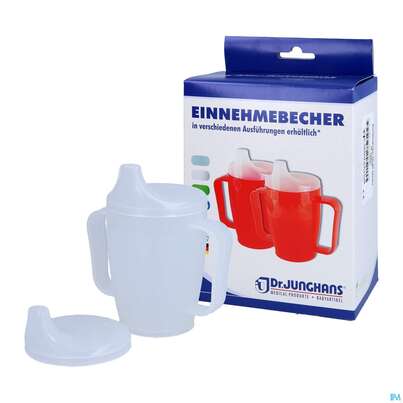 Sie sehen eine Packung Trinkbecher -healthcare24/set 250ml +2deckel 4+12mm 2 Griff Weiss Ju 29 1st, Produktbild: 04 Trinkbecher -healthcare24/set 250ml +2deckel 4+12mm 2 Griff Weiss Ju 29 1st, A-Nr.: 3096408 - 04