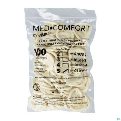 Sie sehen eine Packung Fingerlinge Kondom Gr 5 100st, Produktbild: 02 Fingerlinge Kondom Gr 5 100st, A-Nr.: 2624041 - 02