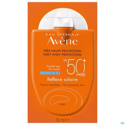 Sie sehen eine Packung Avène Réflexe Solaire Spf 50+ 30ml, Produktbild: 01 Avène Réflexe Solaire Spf 50+ 30ml, A-Nr.: 3822004 - 01