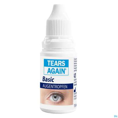 Sie sehen eine Packung Augentropfen Tears Again Basic 15ml, Produktbild: 03 Augentropfen Tears Again Basic 15ml, A-Nr.: 5818805 - 03