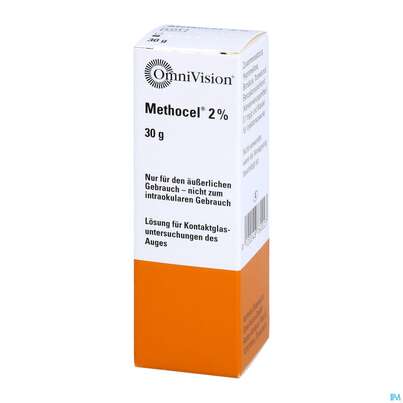 Sie sehen eine Packung Augentropfen Methocel 2% 30g, Produktbild: 02 Augentropfen Methocel 2% 30g, A-Nr.: 3829704 - 02