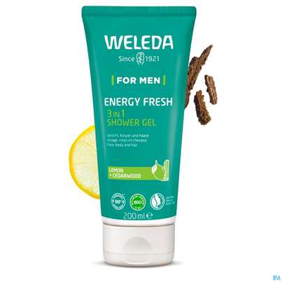 Weleda For Men 3in1 Shower Gel Energy Fresh 200ml, A-Nr.: 5740032 - 05