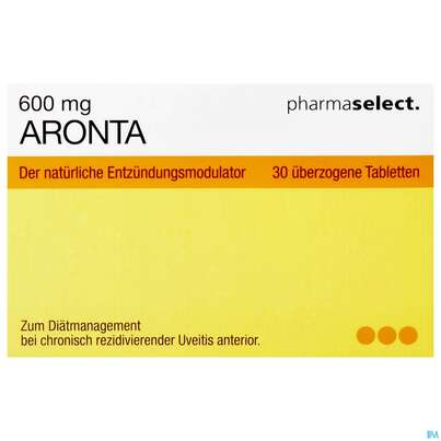 Sie sehen eine Packung Aronta Tabl 600mg 30st, Produktbild: 02 Aronta Tabl 600mg 30st, A-Nr.: 4011526 - 02