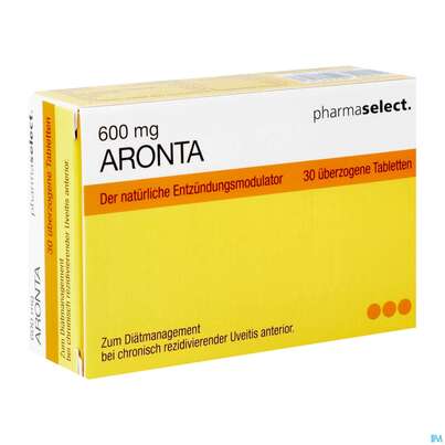 Sie sehen eine Packung Aronta Tabl 600mg 30st, Produktbild: 03 Aronta Tabl 600mg 30st, A-Nr.: 4011526 - 03