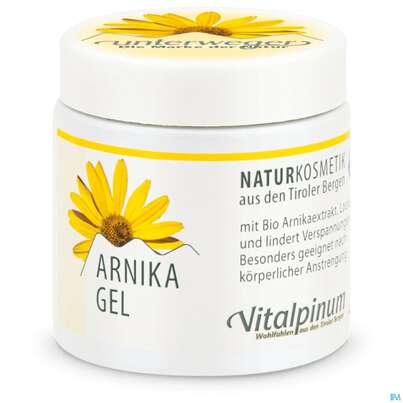 Sie sehen eine Packung Arnika Gel Naturkosmetik 100ml, Produktbild: 01 Arnika Gel Naturkosmetik 100ml, A-Nr.: 5715933 - 01