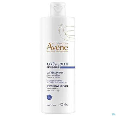 Sie sehen eine Packung Sonnenprodukte Avene Repair-lotion Nach Der Sonne Neu 400ml, Produktbild: 04 Sonnenprodukte Avene Repair-lotion Nach Der Sonne Neu 400ml, A-Nr.: 5712403 - 04