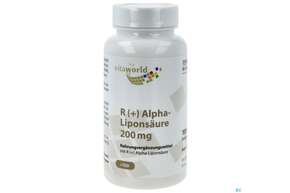 Alphalipon-saeure Bioaktive (+) Form Kapseln Vegan 200mg Vita World 100st, A-Nr.: 4836014 - 01
