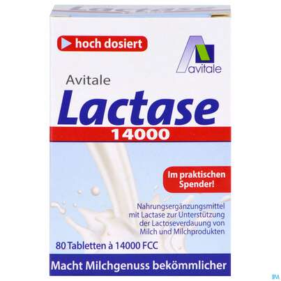 Lactase Tabl 14.000 Fcc 80st, A-Nr.: 5296258 - 01