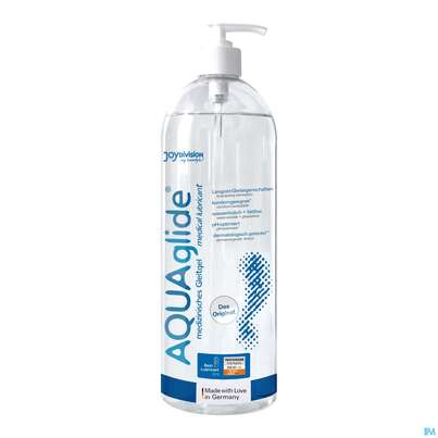 Sie sehen eine Packung Aquaglide 1000ml, Produktbild: 02 Aquaglide 1000ml, A-Nr.: 3432119 - 02