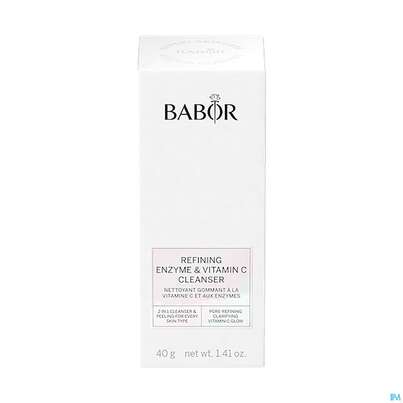 Sie sehen eine Packung Babor Refining Enzyme +vitamin C Cleanser 40167 40g, Produktbild: 01 Babor Refining Enzyme +vitamin C Cleanser 40167 40g, A-Nr.: 5740598 - 01