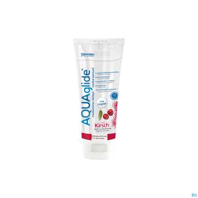 Sie sehen eine Packung Aquaglide Kirsch 100ml, Produktbild: 01 Aquaglide Kirsch 100ml, A-Nr.: 3432160 - 01