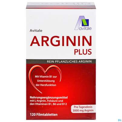 Arginin Plus/filmtabl Vit B1+b6+b12+folsaeure 120st, A-Nr.: 5431242 - 01