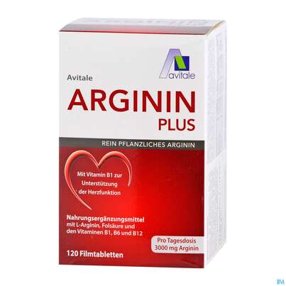 Arginin Plus/filmtabl Vit B1+b6+b12+folsaeure 120st, A-Nr.: 5431242 - 02