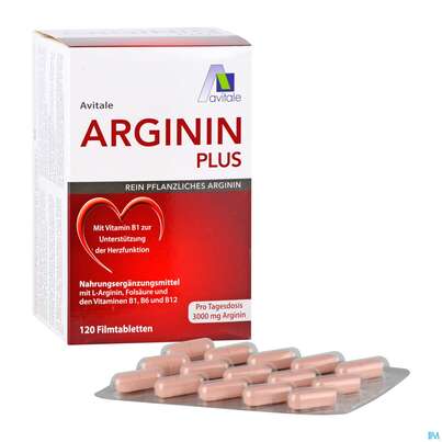Arginin Plus/filmtabl Vit B1+b6+b12+folsaeure 120st, A-Nr.: 5431242 - 04