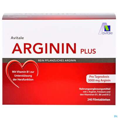 Arginin Plus/filmtabl Vit B1+b6+b12+folsaeure 240st, A-Nr.: 5431259 - 01