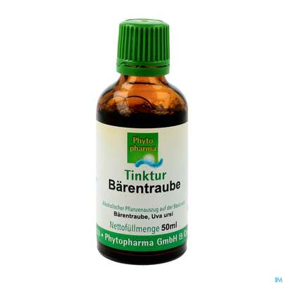 Sie sehen eine Packung Baerentraube Tinktur Phytopharma 50ml, Produktbild: 02 Baerentraube Tinktur Phytopharma 50ml, A-Nr.: 3107514 - 02