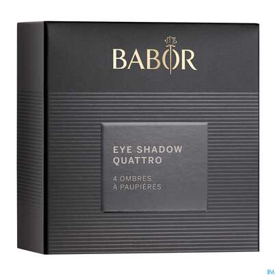 Sie sehen eine Packung Babor Eye Shadow Quattro 03 Shiny 60810 4g, Produktbild: 01 Babor Eye Shadow Quattro 03 Shiny 60810 4g, A-Nr.: 5580551 - 01