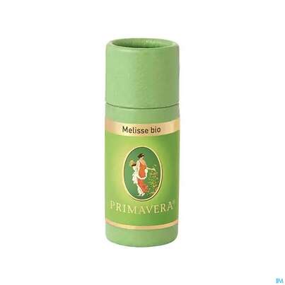 Sie sehen eine Packung Aetherische Oele Primavera Melisse Bio 100% 1ml, Produktbild: 01 Aetherische Oele Primavera Melisse Bio 100% 1ml, A-Nr.: 2578200 - 01