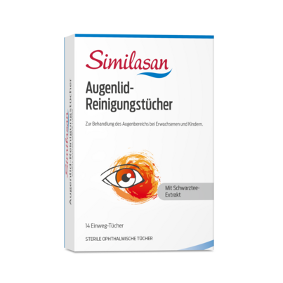 Sie sehen eine Packung Similasan Augenlid-Reinigungstücher, Produktbild: 01 Similasan Augenlid-Reinigungstücher, A-Nr.: 5722206 - 01