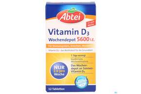 Abtei Vitamin D3 Wochendepot Nfg57 12st, A-Nr.: 4313316 - 01