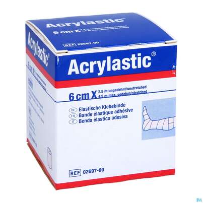 Sie sehen eine Packung Acrylastic 2,5mx 6cm Nr 2697 1st, Produktbild: 03 Acrylastic 2,5mx 6cm Nr 2697 1st, A-Nr.: 2682239 - 03