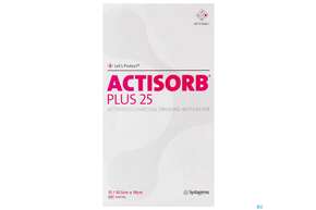 Actisorb/plus 25 Silber -chemomedica Steril/map190 19x 10,5cm 10st, A-Nr.: 4261890 - 01