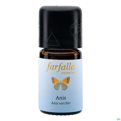 Sie sehen eine Packung Aetherische Oele Farfalla Kontr.bio.anbau Anis 5ml, Produktbild: 01 Aetherische Oele Farfalla Kontr.bio.anbau Anis 5ml, A-Nr.: 4866357 - 01