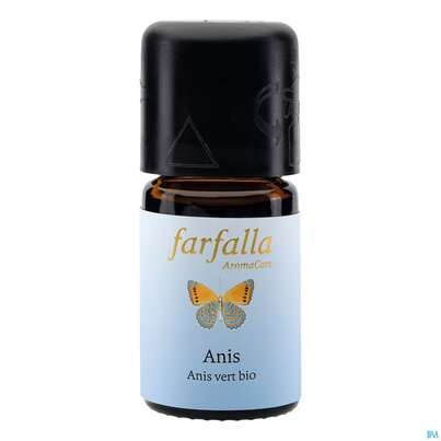 Sie sehen eine Packung Aetherische Oele Farfalla Kontr.bio.anbau Anis 5ml, Produktbild: 02 Aetherische Oele Farfalla Kontr.bio.anbau Anis 5ml, A-Nr.: 4866357 - 02