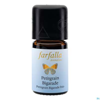 Sie sehen eine Packung Aetherische Oele Farfalla Kontr.bio.anbau Petigrain Bigarade 5ml, Produktbild: 02 Aetherische Oele Farfalla Kontr.bio.anbau Petigrain Bigarade 5ml, A-Nr.: 4866742 - 02