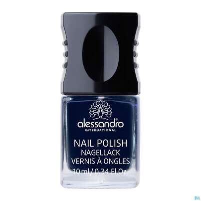 Sie sehen eine Packung Alessandro Nagellack 912 Urban Denim 10ml, Produktbild: 03 Alessandro Nagellack 912 Urban Denim 10ml, A-Nr.: 4626392 - 03